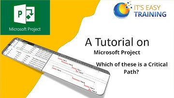 Critical paths in Microsoft Project. Crtical paths