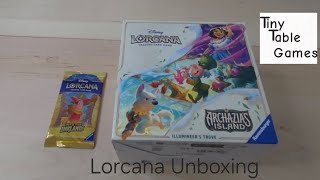UNBOXING Disney Lorcana Trading Card Game: Archazia's Island- Illumineer's Trove