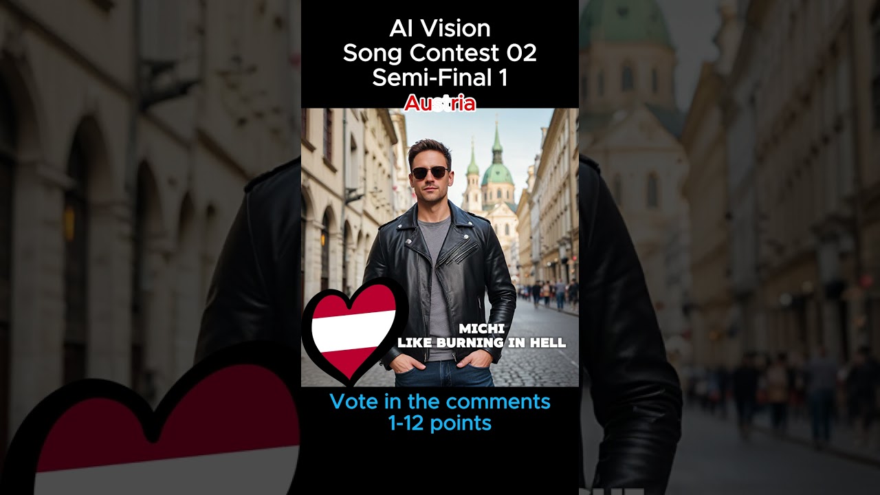 Michi - Like Burning in Hell - Austria 🇦🇹 | AI Vision Song Contest #02 (Semi-Final 2)