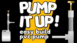 Make A PVC Pump with a PING PONG BALL  by VOGMAN