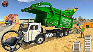 Garbage truck 🚚 driving simulator 2020 android gameplay – Real Trash Cleaner 2021 screenshot 4