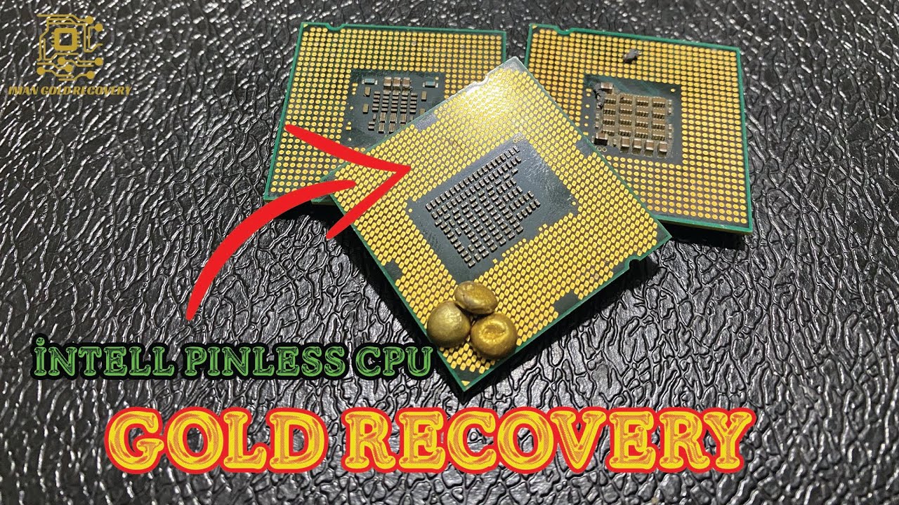 Rcupration dor  partir du processeur CPU Intel Pinless  fibre verte mthode amateur Rcupration dor