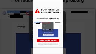 Famous SCAM Alert! Don't Get Phished: Docusign Scam Targeting Business Owners! #shorts Net Worth