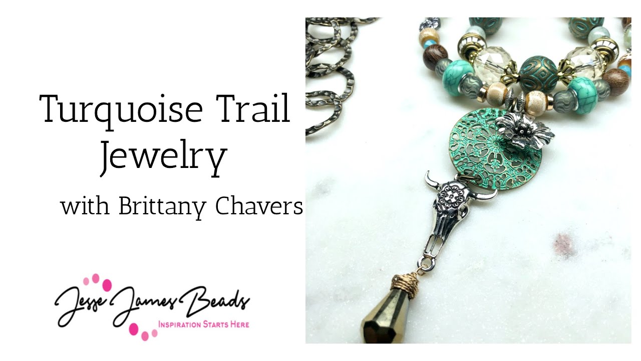 Turquoise Trail Beaded Necklace & Earrings with Brittany Chavers