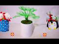 🌴♻️ DIY Plastic Bottle Palm Tree Craft - Best Out of Waste Home Decor Idea ✨