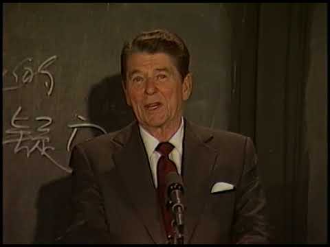 President Reagan&rsquo;s Remarks in a Fudan University classroom in Shanghai, China on April 30, 1984