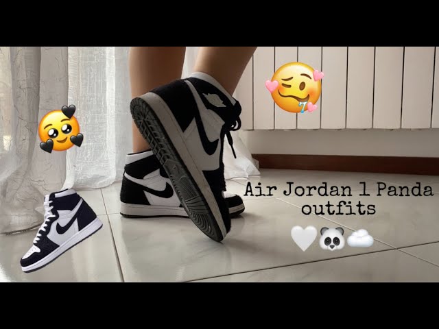Air Jordan 1 Panda - 5 everyday outfits - YouTube
