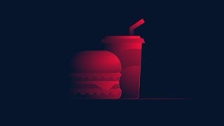 Information Illustrator Tutorial : Design a Gradient Style Food illustration by Cosmin Serban Update