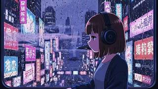 Night Shift 🌃 | Coding Through Rain — Cyberpunk Deep Focus