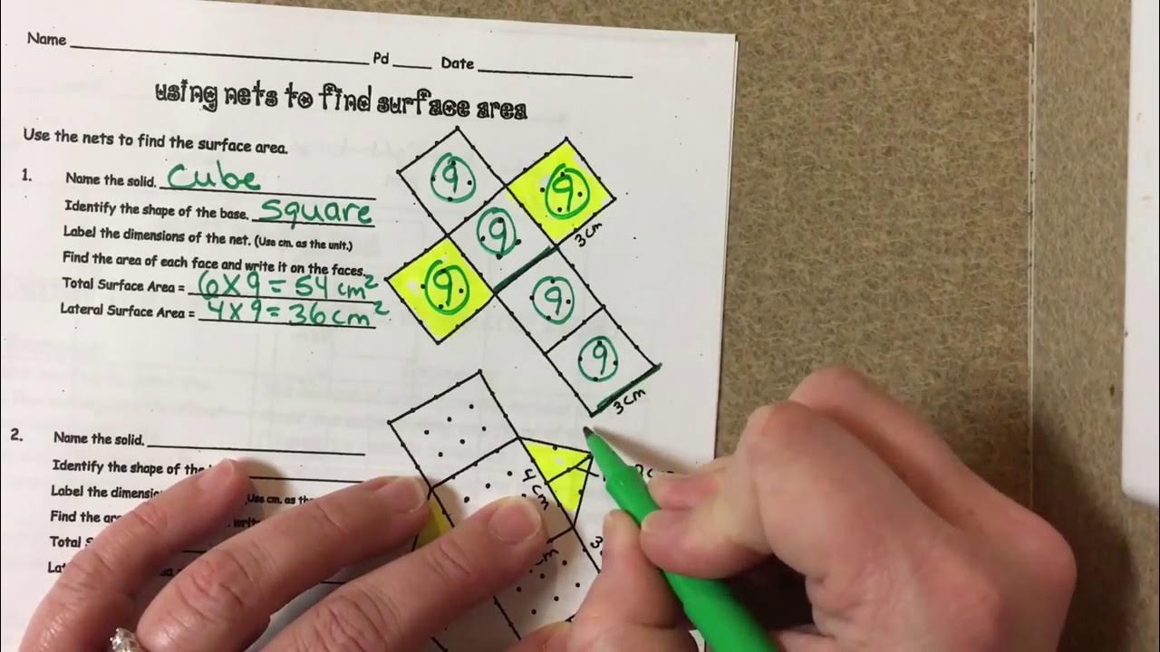 surface-area-using-nets-youtube