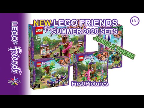 New LEGO Friends Jungle Summer 2020 Sets | LEGO Friends Jungle Sets 41421 41422 41423 41424