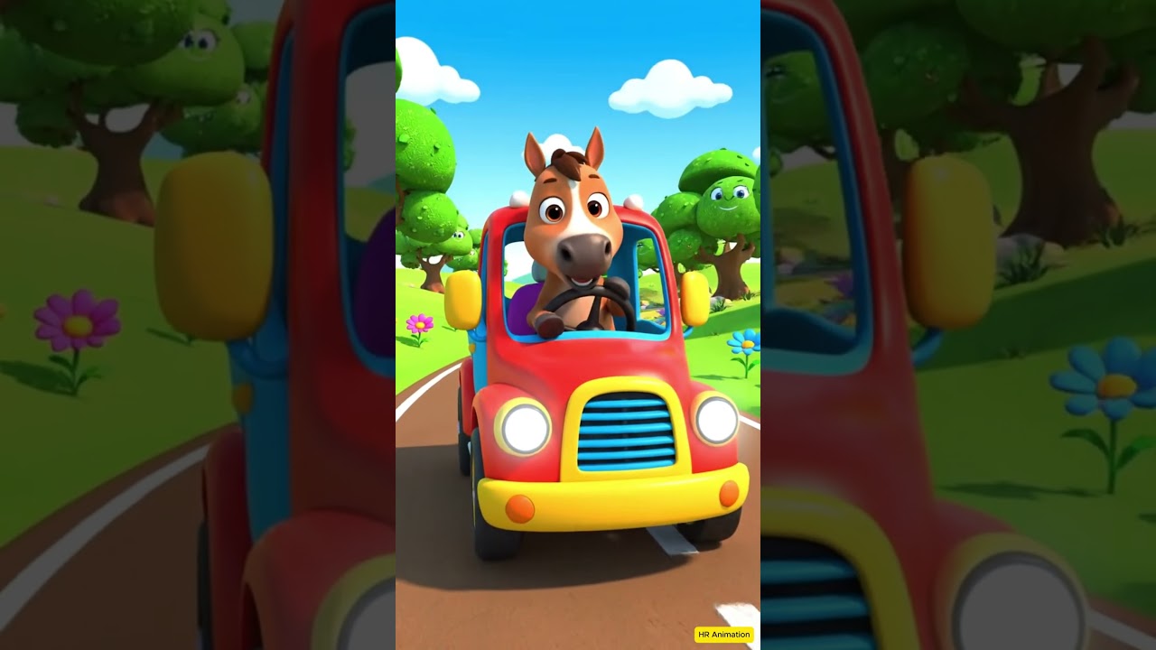 Vehicles Song part 2 | Nursery Rhymes & Kids Songs  | Vehicles for Kids #shorts #babysongs #cartoon