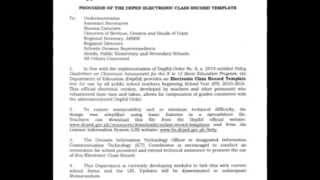 Electronic Class Record Template/ E-Class Record Template (K-12)