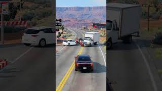 Realistic Highway Car Crashes #199