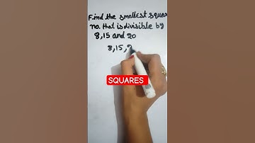 FIND THE SMALLEST SQUARE NUMBER THAT IS DIVISIBLE BY 8,15 AND 20 #viralvideos #virashorts #maths