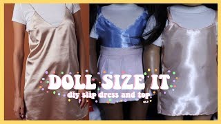 DIY SLIP DRESS FOR AMERICAN GIRL DOLL | DOLL SIZE IT #9
