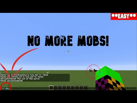 How to create a Super Flat World with NO MOBS. **EASY**