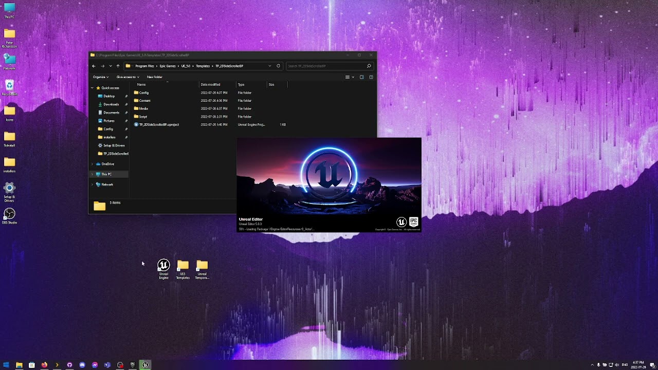 How to add the missing 2dSideScroller template to Unreal Engine 5.0.3