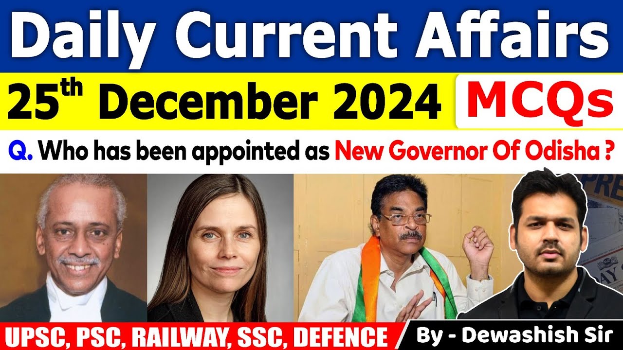 25th December 2024 | Daily Current Affairs | December Daily Current ...