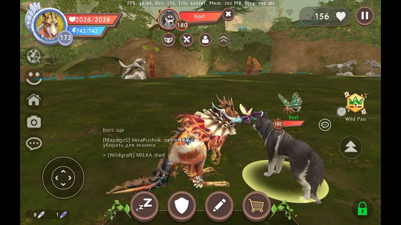 Играем с bori в вайлдкрафт