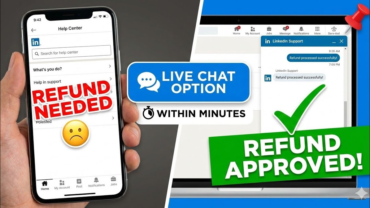 How to get LinkedIn Refund Chat Option📌