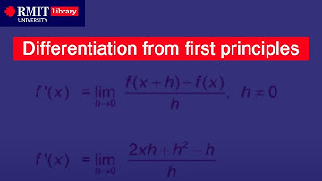 Differentiation from first principles