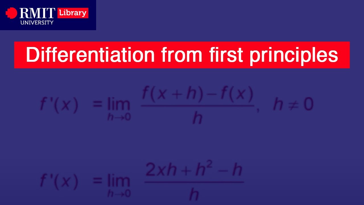 Differentiation from first principles