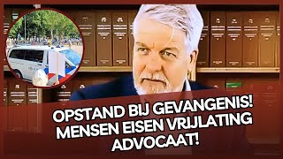 Prachtig Mensenma Eist Vrijlating Opgepakte Advocaat Arno Van Kessel