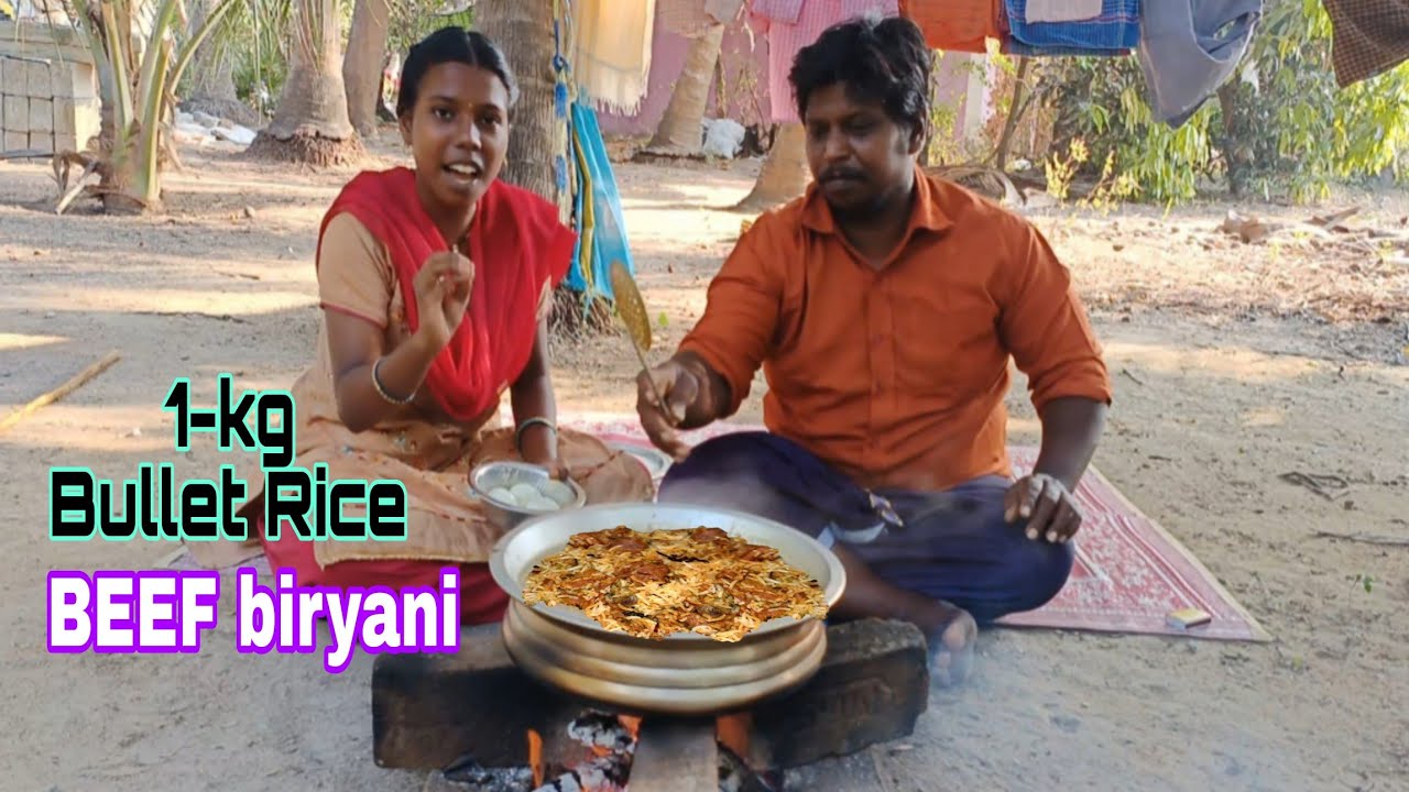 1-கிலோ புல்லட் அரிசி பீப் பிரியாணி | 1kg Bullet Rice beef biryani ...