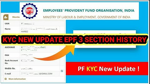 New PF KYC update 3  Currently Pf Active KYC History & PF Approved / Rejected / Invalidated23 Feb-21