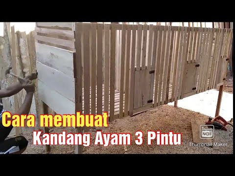 Cara Membuat Kandang Ayam 3 Pintu |  Kandang Ayam Sederhana | Woodworking | Diy Kandang Ayam