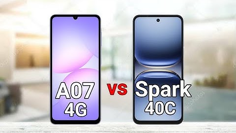 Samsung Galaxy A07 4G vs Tecno Spark 40C