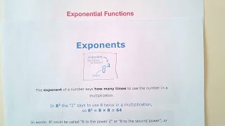 Unit 5: Exponential Functions - Review Exponents