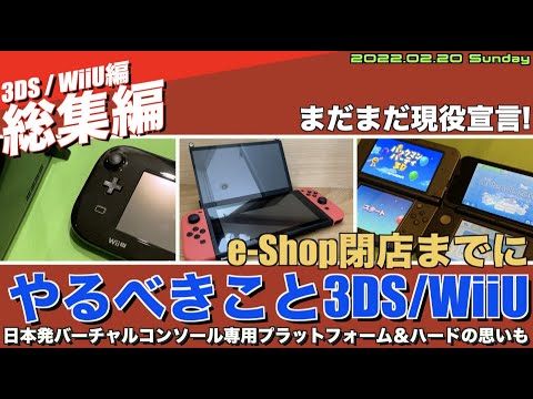 【3DS / WiiU】eShop終了までにやっておきたいこと(3DS・WiiU)、バーチャルコンソール専用ハードの夢をみる