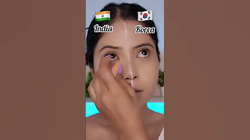 Indian Vs Korean Makeup Challenge Shorts SUGAR Cosmetics 