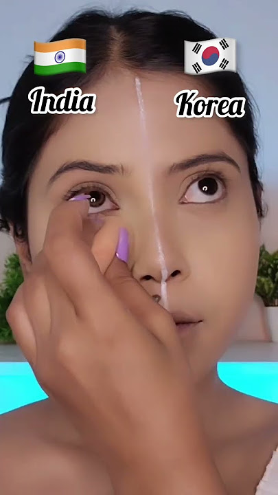 🇮🇳Indian Vs 🇰🇷Korean Makeup Challenge🤩| #shorts | SUGAR Cosmetics