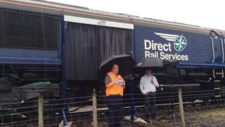 DRS 66301 is named at the DRS Kingmoor Open Day 2017