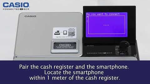 Casio Cash Register Bluetooth Pairing / Setup - SRS500 SRS4000 SRC550 SRC4500
