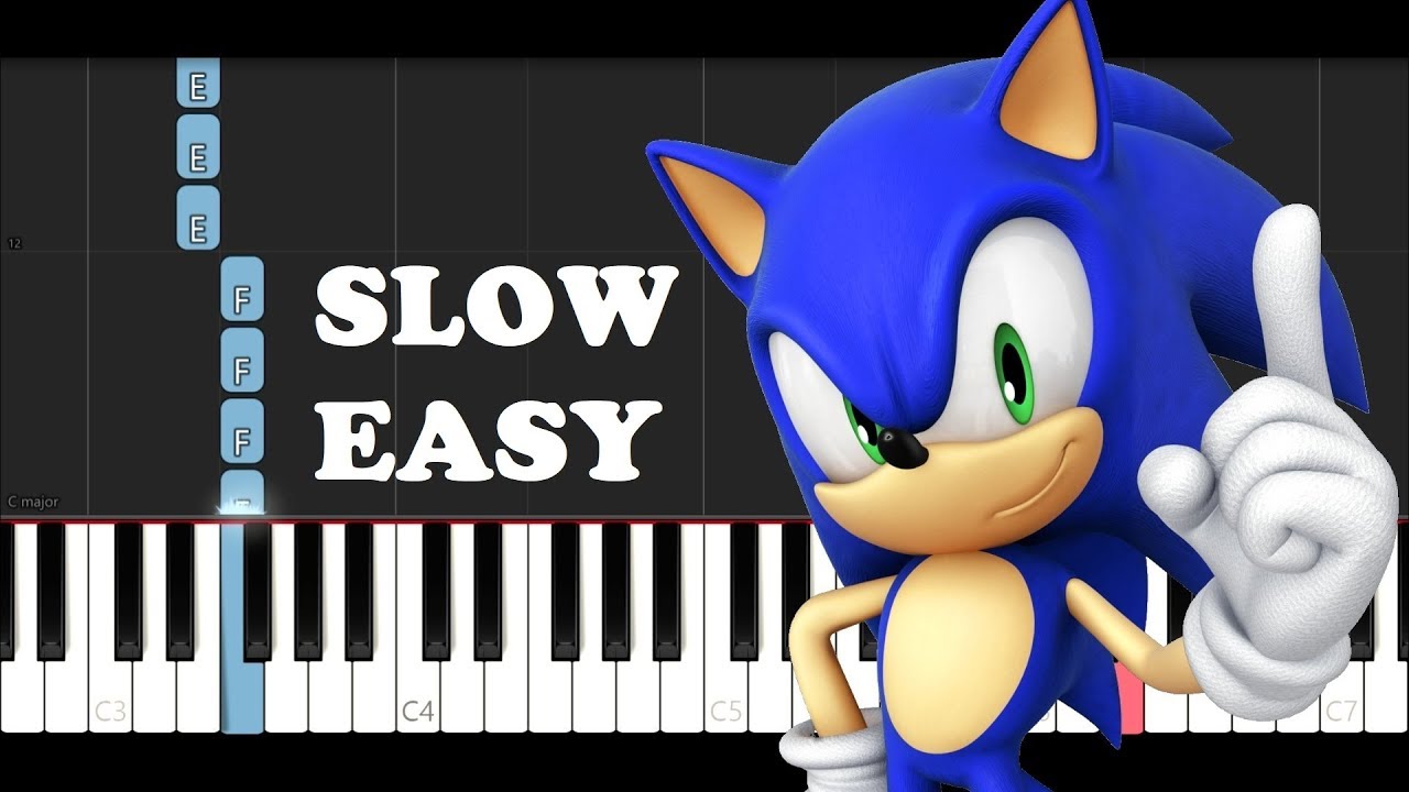 Green Hill Zone easy piano tutorial #fy #fyp #foryou #piano