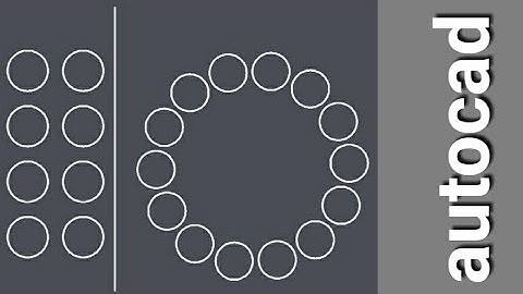 شرح امر  autocad |  array