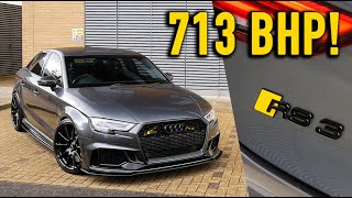 FLAT OUT in a 713bhp Audi RS3 Saloon!