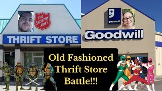 Old Fashion Thrift Store Battle Goodwill Vs. Salvation Army!!