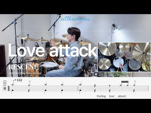 RESCENE - LOVE ATTACK Drum Cover | Drum Score