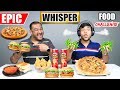 EPIC WHISPER FOOD EATING CHALLENGE | Pizza Eating Competition | Food Challenge