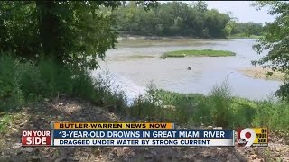 13-year-old drowns in Great Miami River