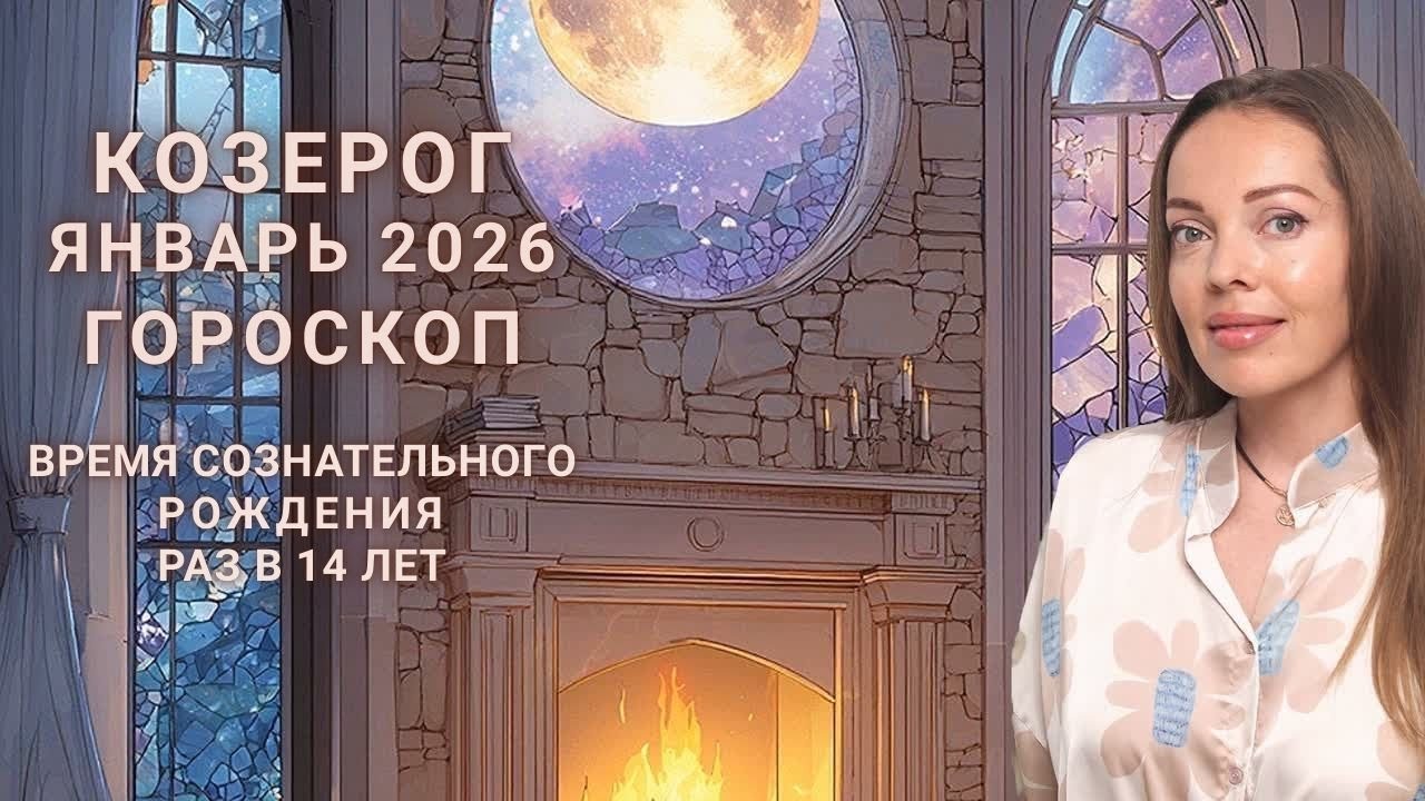Козерог - гороскоп на январь 2026 года. Время сознательного рождения. Раз в 14 лет