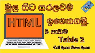 AL ICT Lesson - HTM Lesson For Beginners - 05-II (Sinhala)