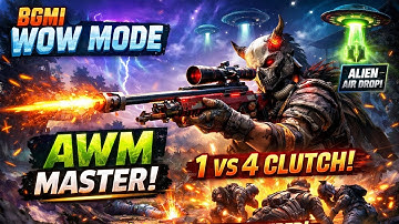 AWM Only Challenge in BGMI WOW Mode 🔥 Full Sniper Match