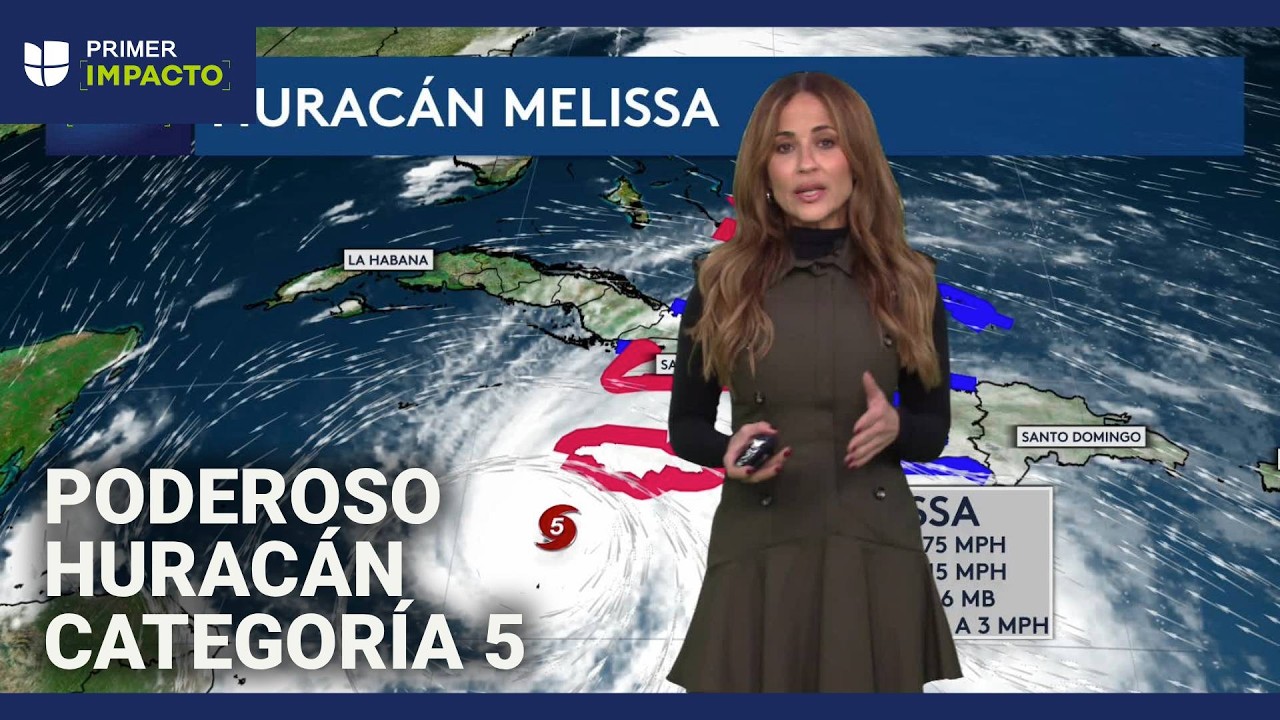 El poderoso huracán Melissa amenaza Jamaica y Cuba: es categoría 5