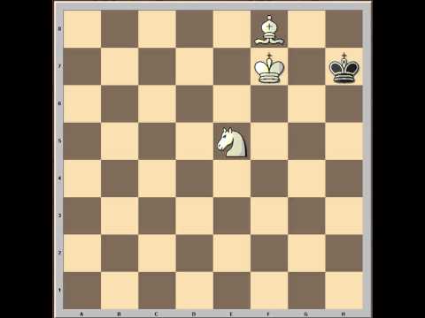 Basic checkmates: king knight and  bishop vs king